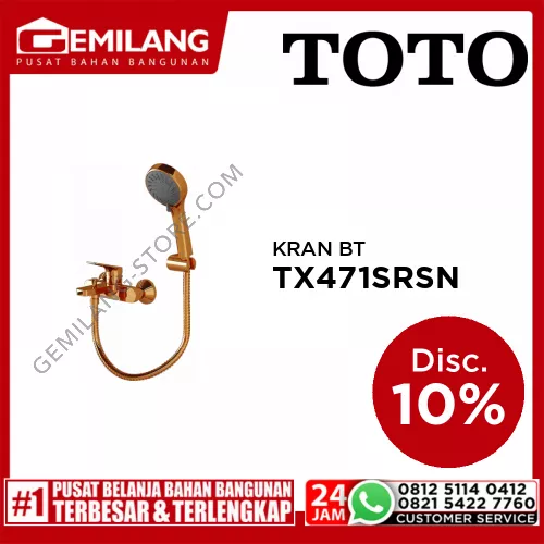 TOTO KRAN BT P/D + SHOWER TX 471 SRSN ROSE GOLD