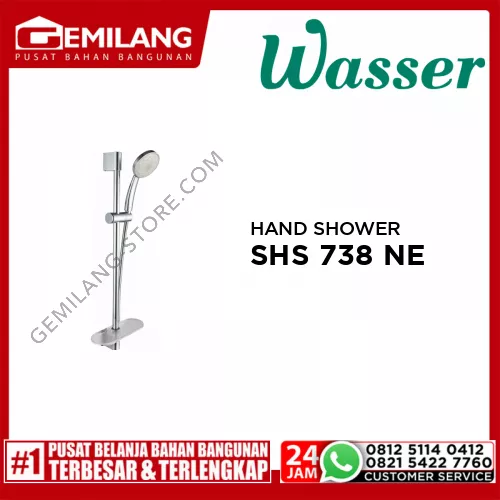 WASSER HAND SHOWER SET + RAIL SHS 738 NEO