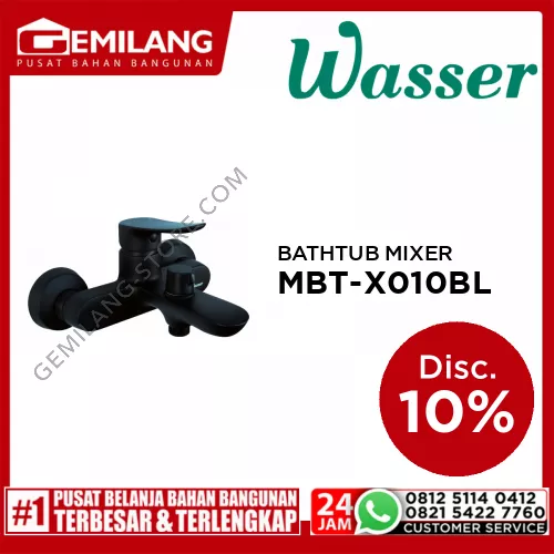 WASSER BATHTUB MIXER W/CERASWHITCH DIVERTER MBT-X010 BLACK