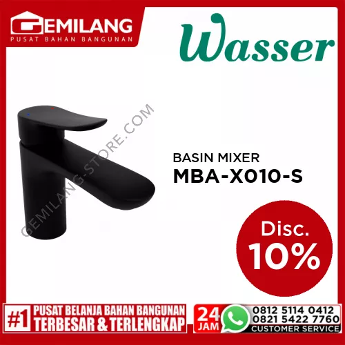 WASSER BASIN MIXER MBA-X010-S BLACK