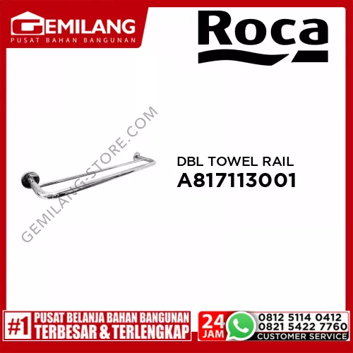 ROCA HOTELS 2.0 DOUBLE TOWEL RAIL FRCBR-AC-A817104001