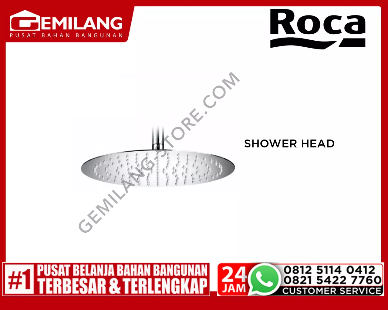 ROCA RAINDREAM ROUND SHOWER HEAD ABS 300MM FRCSO-AC-A5B2550C0V