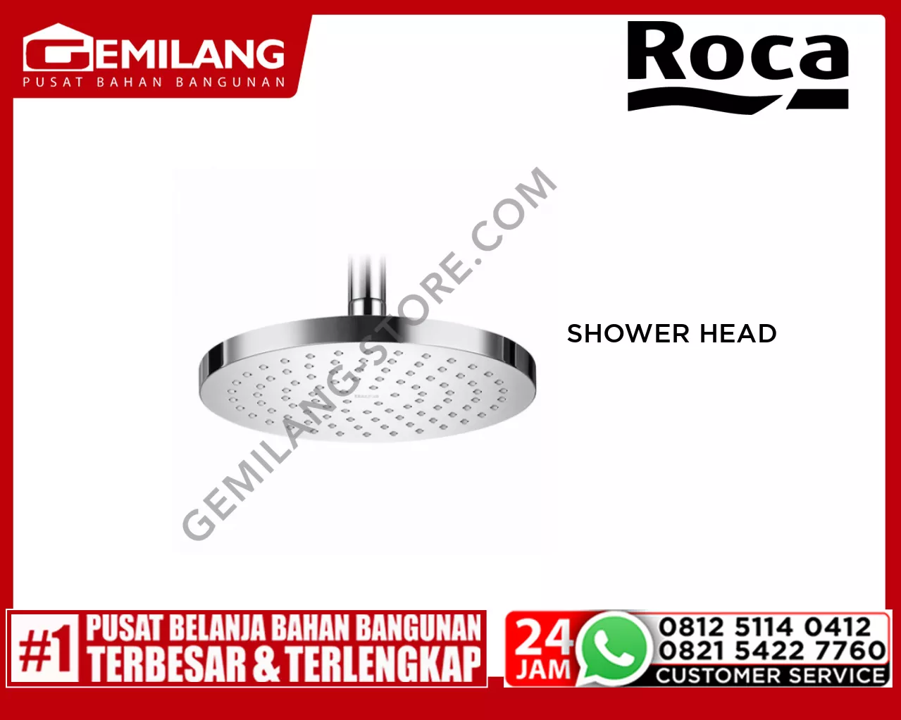 ROCA RAINSENSE ROUND SHOWER HEAD ABS 200MM FRCSO-AC-A5B2150C0V