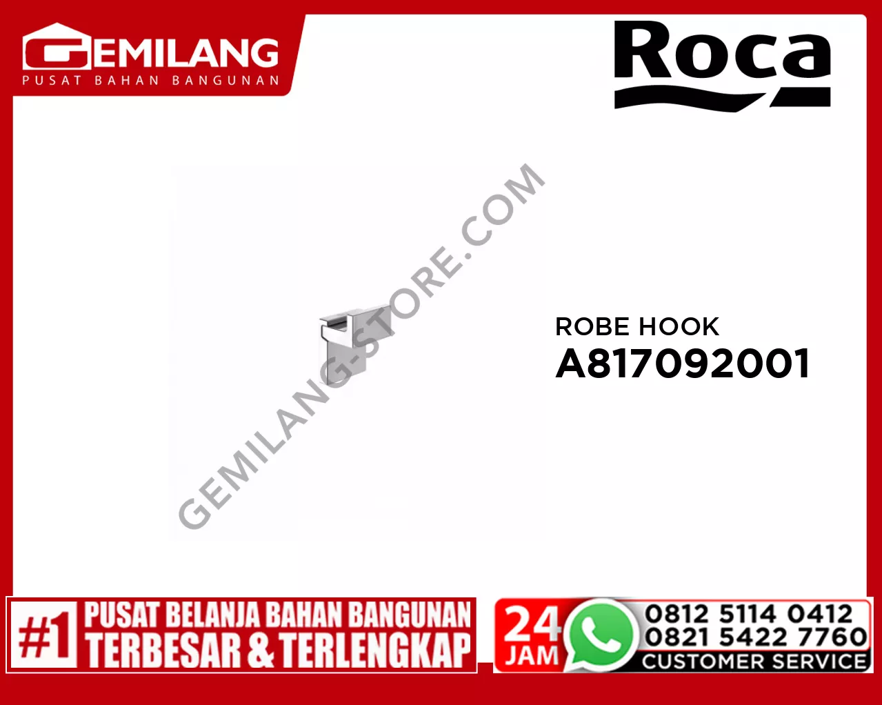 ROCA RUBIK ROBE HOOK FRCBR-AC-A817116001