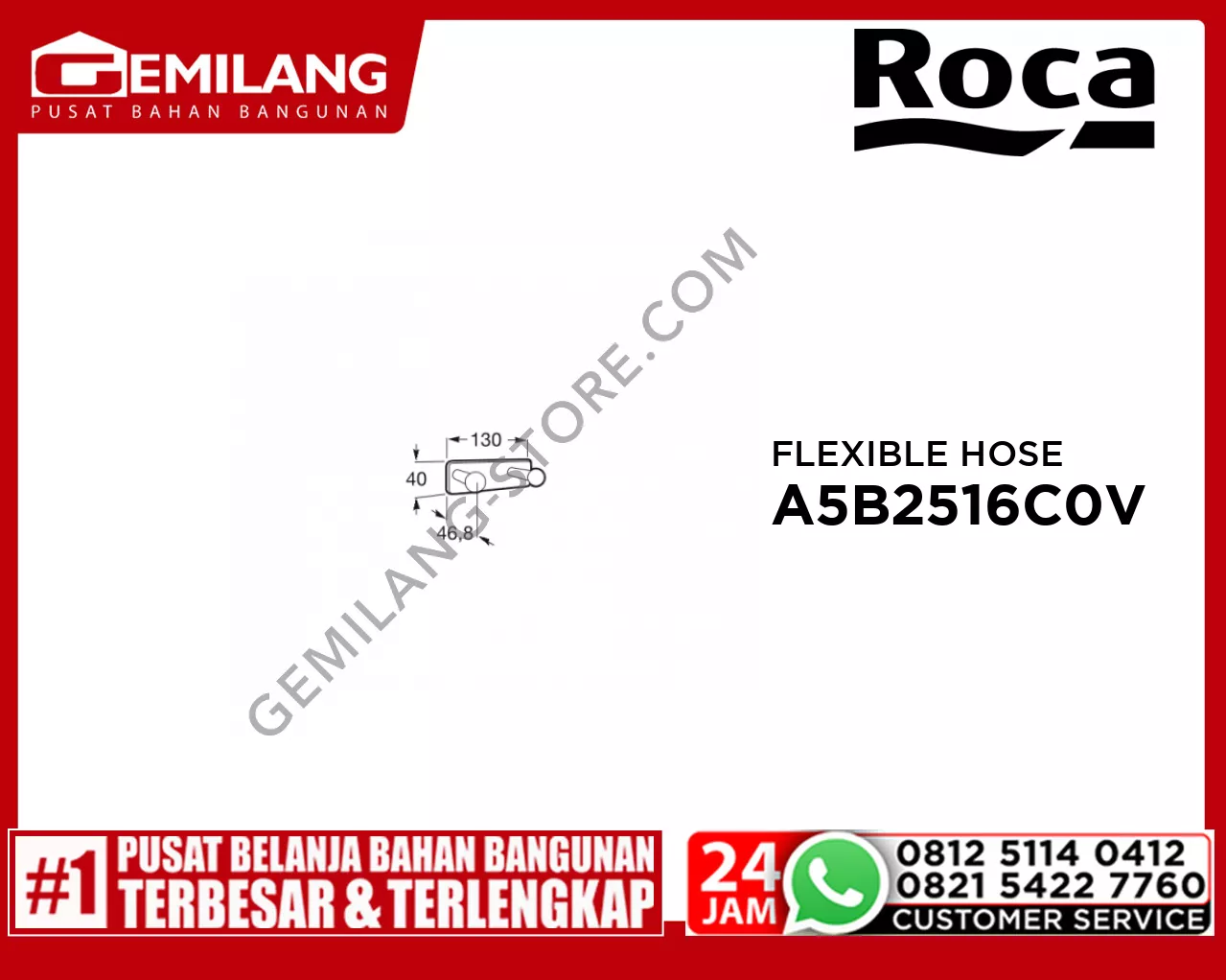 ROCA VICTORIA DOUBLE ROBE HOOK FRCBR-AC-A817122001