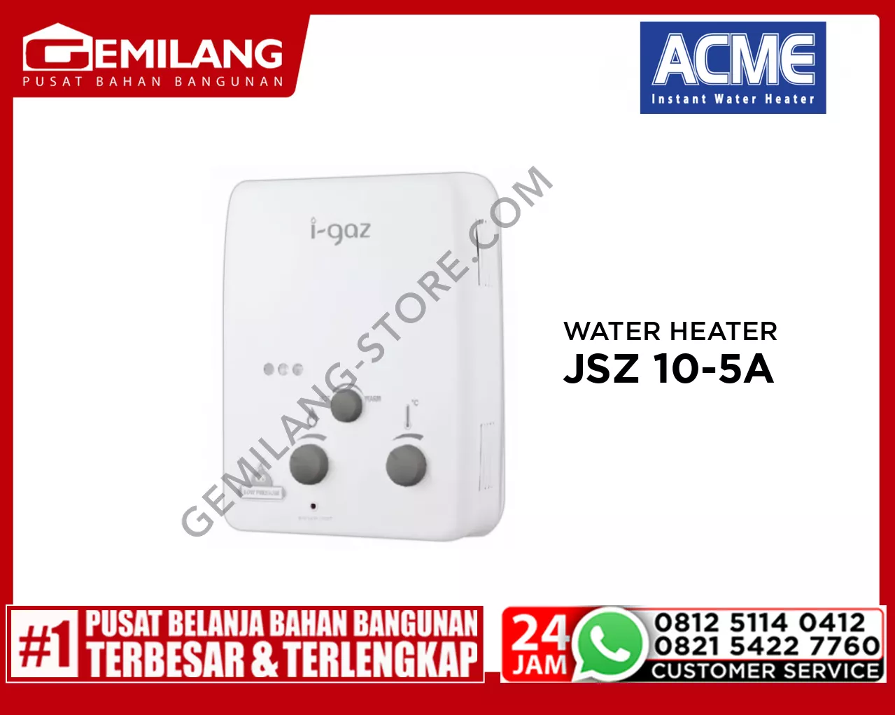I-GAZ WATER HEATER JSZ 10-5A