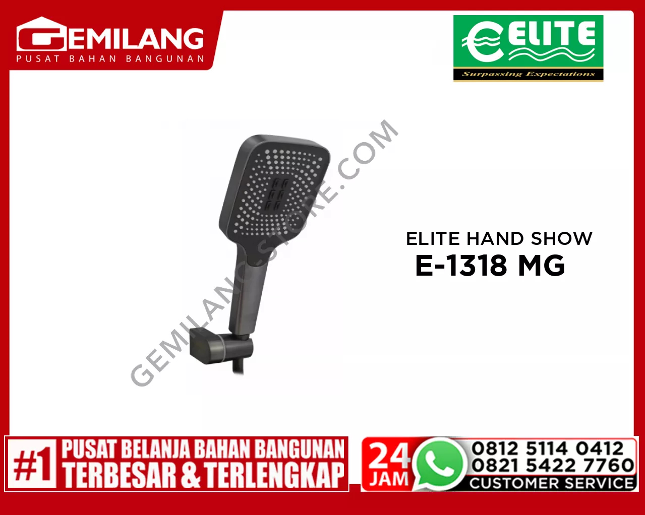 ELITE HAND SHOWER MINIMALIS SET E-1318 MG