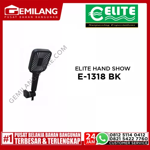 ELITE HAND SHOWER MINIMALIS SET E-1318 BK