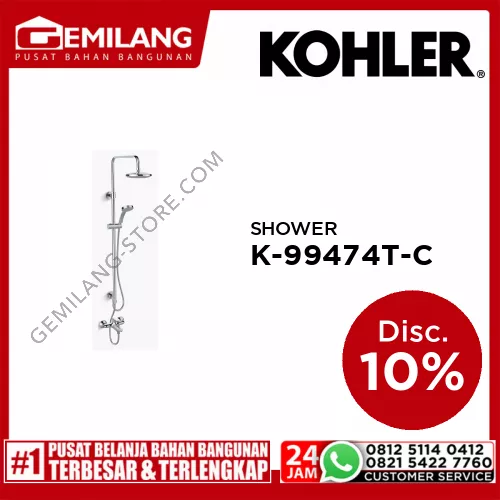KOHLER KUMIN SHOWER COLUMN K-99474T-C4-CP