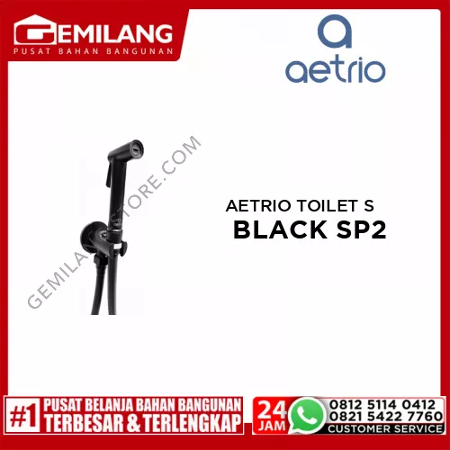 AETRIO TOILET SHOWER BLACK SP2