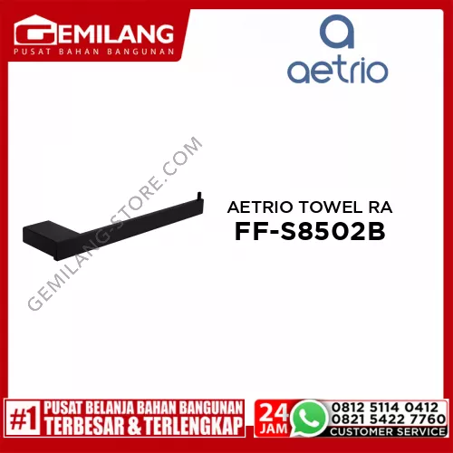 AETRIO TOWEL RAIL BLACK FF-S8502B