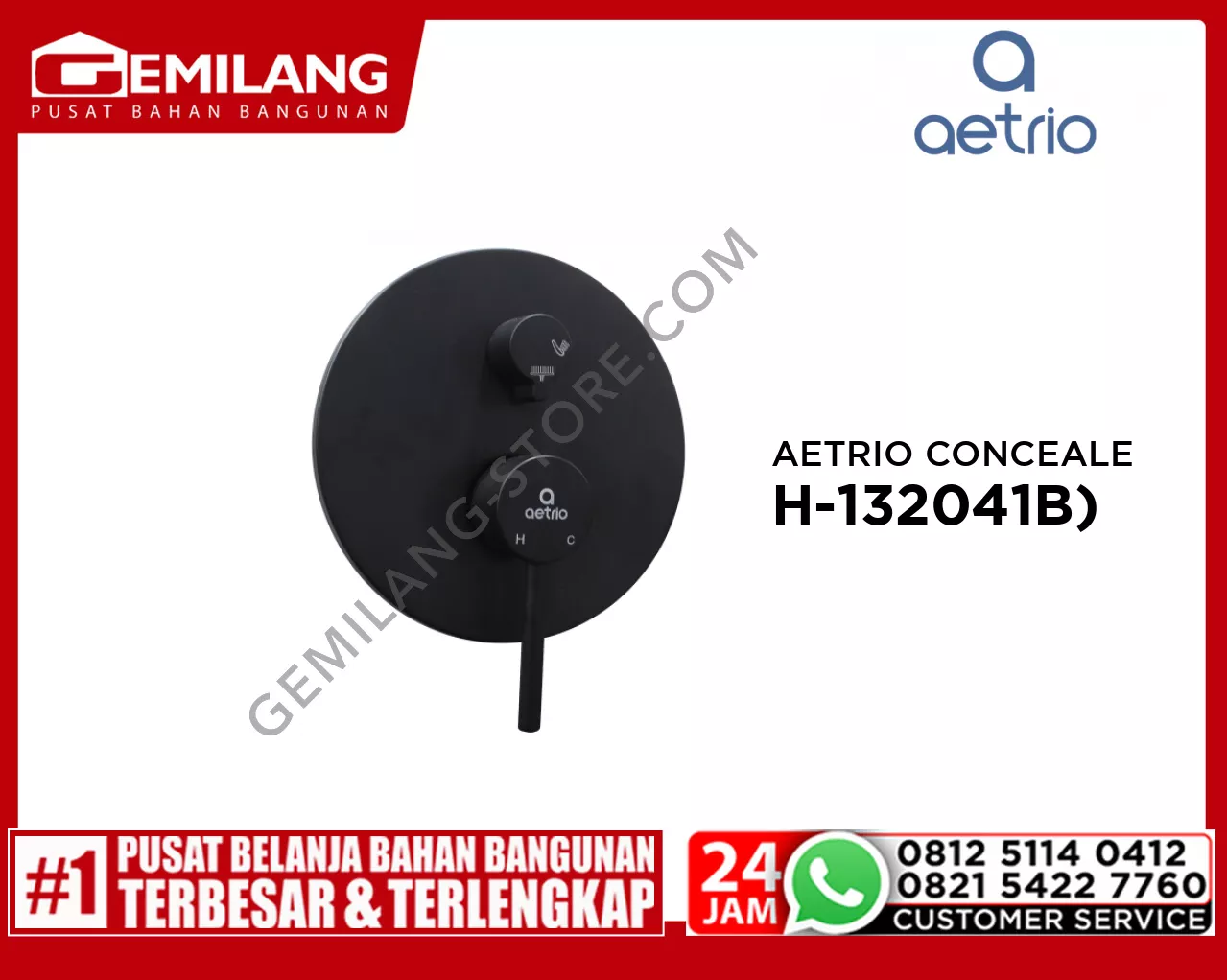 AETRIO CONCEALED SHOWER MIXER SET (HD-132041B,MX-132041B,SH-132041B)