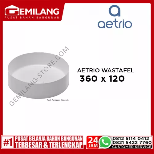 AETRIO WASTAFEL MATT WHITE WB3601M 360 x 360 x 120