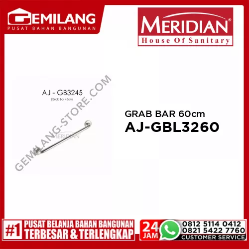 MERIDIAN GRAB BAR 45cm AJ-GB3245