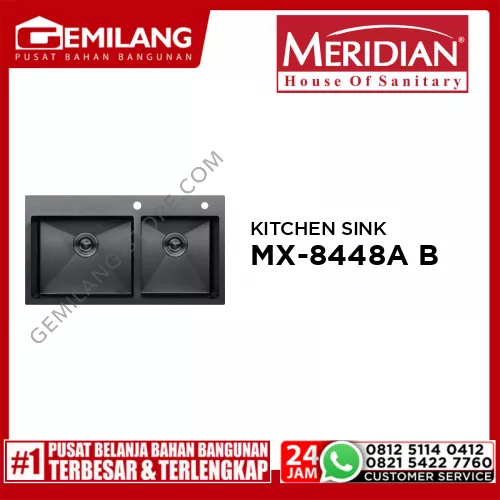 MERIDIAN KITCHEN SINK BLACK MX-8448A BL