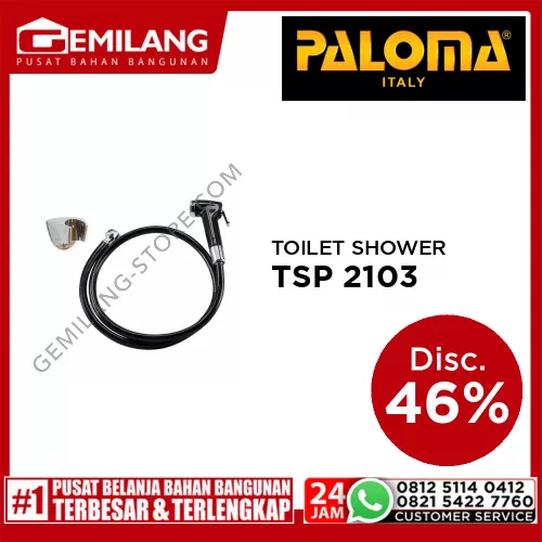 PALOMA TOILET SHOWER SET SUPERIOR BLACK TSP 2103