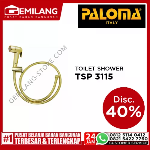 PALOMA TOILET SHOWER SET 2-SPRAY FINISH LUXURY GOLD TSP 3115