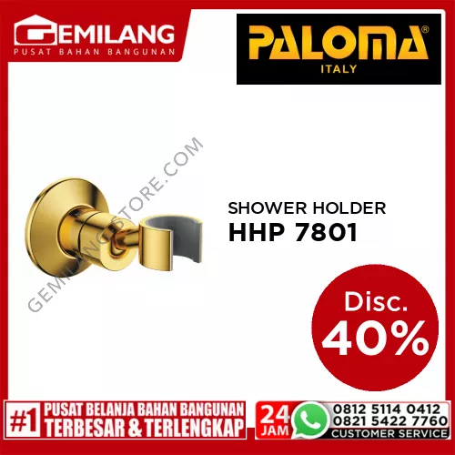PALOMA HAND SHOWER HOLDER SATIN GOLD HHP 7801