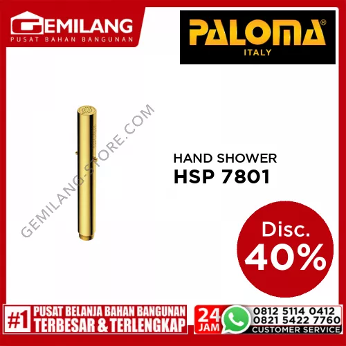 PALOMA BRASS HAND SHOWER HOLDER 2-SPRAY SATIN GOLD HSP 7801
