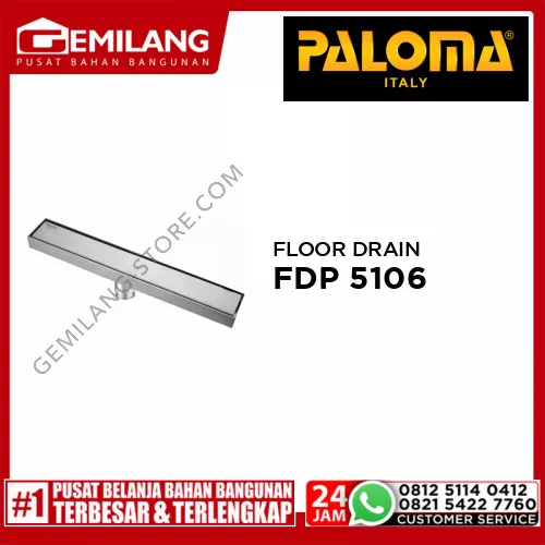 PALOMA FLOOR DRAIN LINEAR 60cm SSS FDP 5106