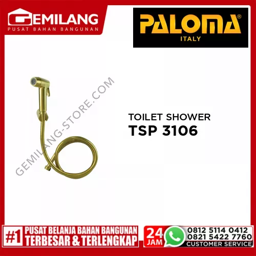 PALOMA TOILET SHOWER SET 2-SPRAY FINISH SATIN GOLD TSP 3106