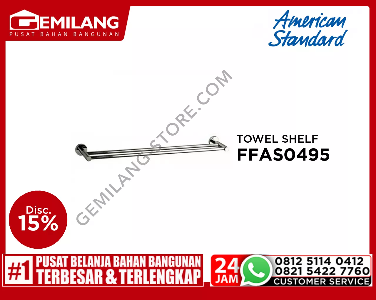 AMSTAD CONCEPT ROUND DOUBLE BAR F52801A0-0GACT0013