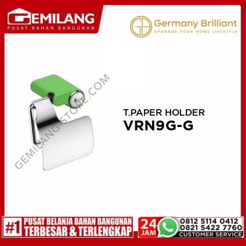 GERMANY BRILLIANT TOILET PAPER HOLDER VRN9G-G GREEN