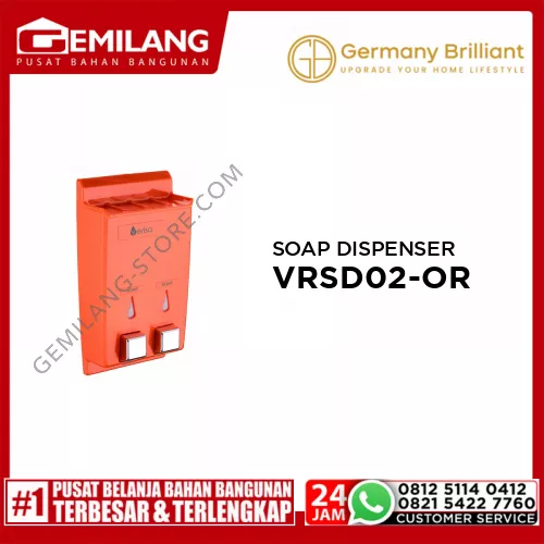 GERMANY BRILLIANT SOAP DISPENSER VRSD02-OR ORANGE