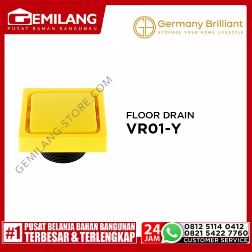 GERMANY BRILLIANT FLOOR DRAIN VR01-Y YELLOW