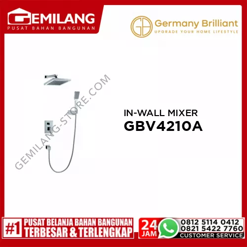 GERMANY BRILLIANT IN-WALL MIXER SHOWER SET GBV4210A