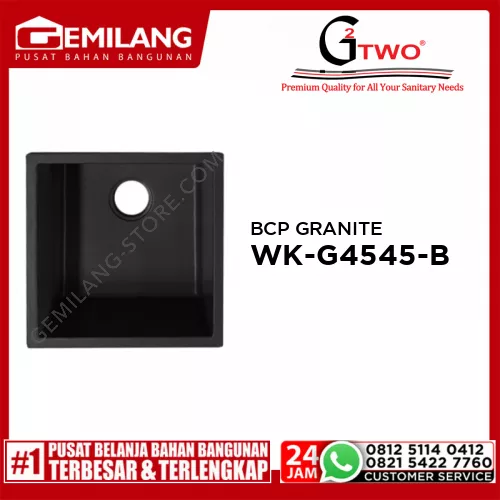 WIKHO BCP GRANITE BLACK WK-G4545-BL