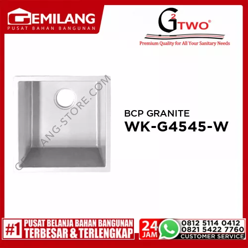 WIKHO BCP GRANITE WHITE WK-G4545-WH