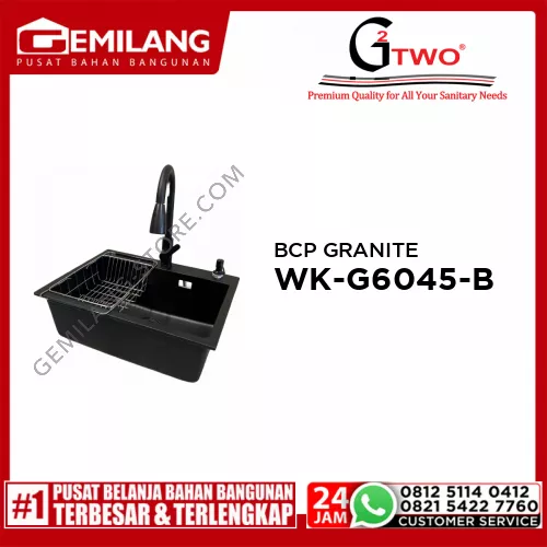 WIKHO BCP GRANITE BLACK WK-G6045-BL