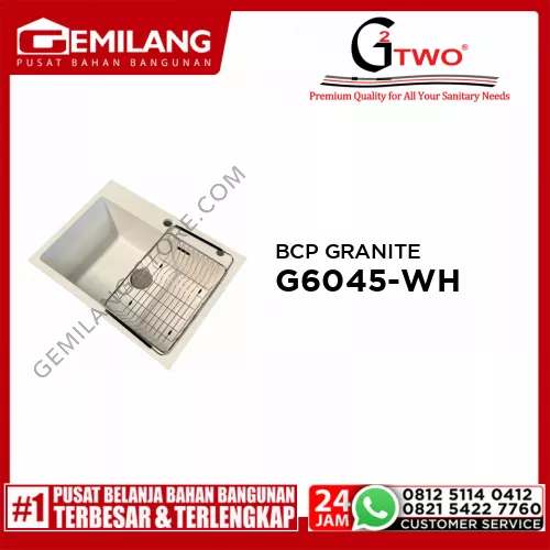 WIKHO BCP GRANITE WHITE WK-G6045-WH