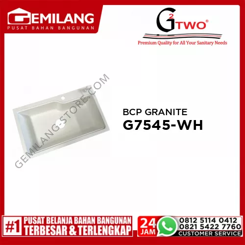 WIKHO BCP GRANITE WHITE WK-G7545-WH