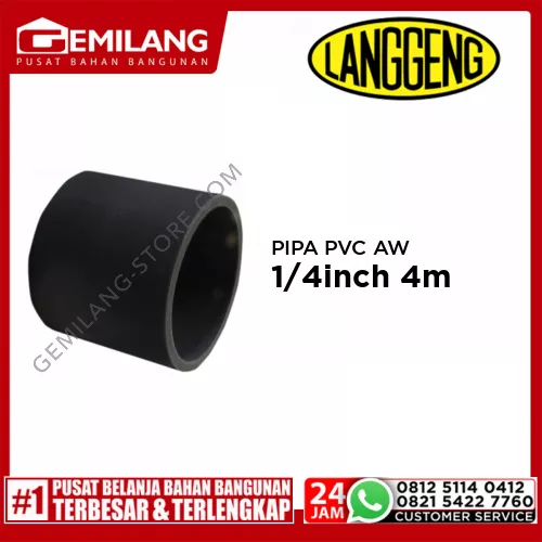 LANGGENG PIPA PVC AW ABU-ABU 1 1/4inch 4m