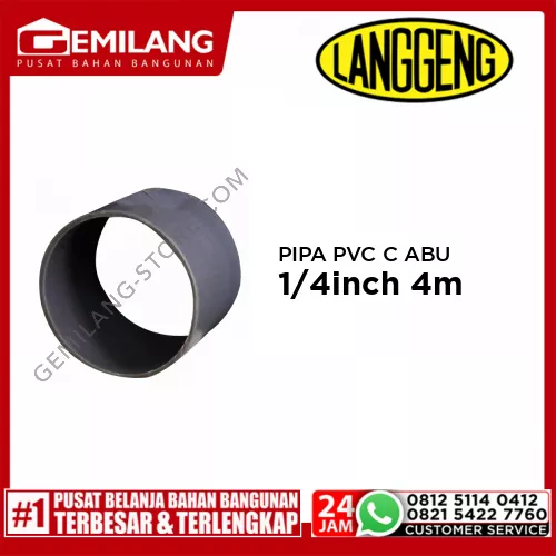 LANGGENG PIPA PVC C ABU-ABU 1 1/4inch 4m