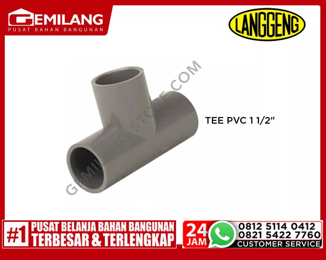 LANGGENG TEE PVC 1 1/2inch