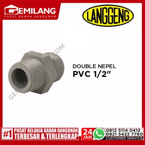 LANGGENG DOUBLE NEPEL PVC 1/2inch