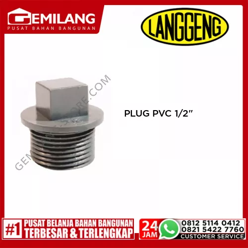 LANGGENG PLUG PVC 1/2inch