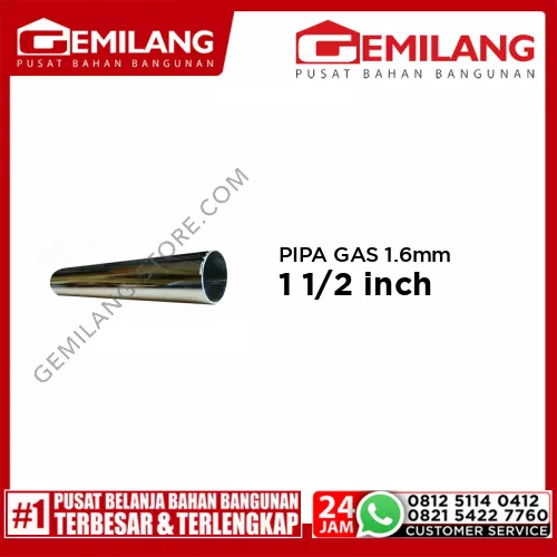 MEDIUM PIPA GAS 1.6mm 1 1/2inch