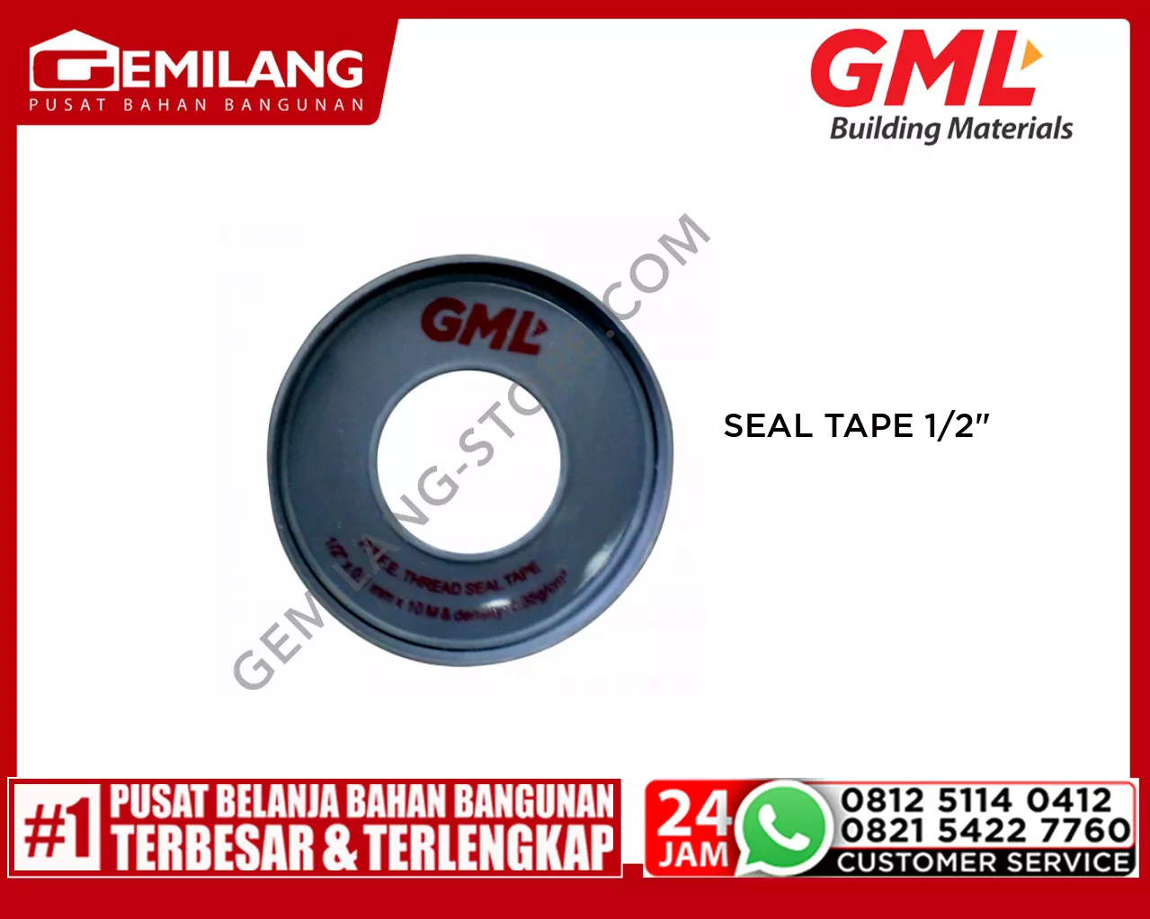 GML SEAL TAPE ABU 1/2inch GEMST009