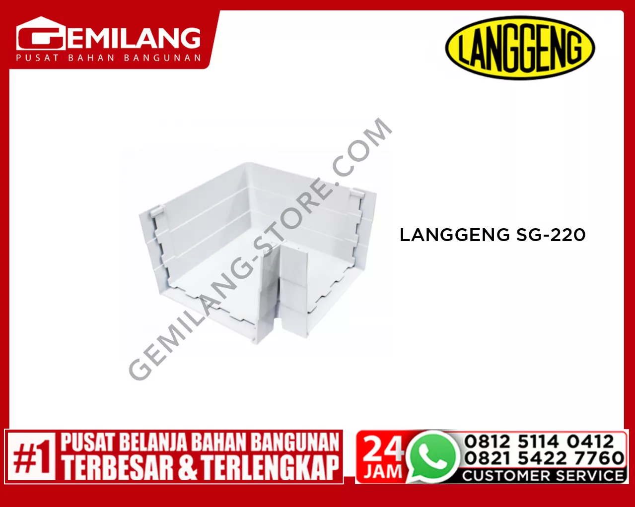 LANGGENG SAMBUNGAN SUDUT TALANG PVC SG-220