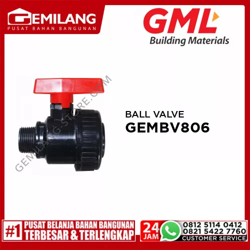 GML BALL VALVE UNION 3/4inch GEMBV806