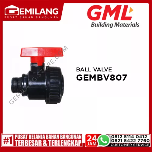 GML BALL VALVE UNION 1inch GEMBV807