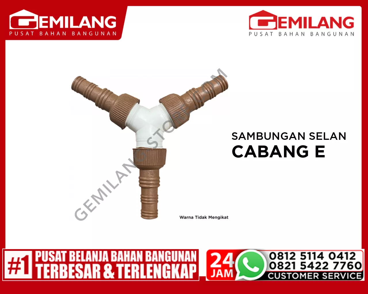 SAMBUNGAN SELANG PVC CABANG 3