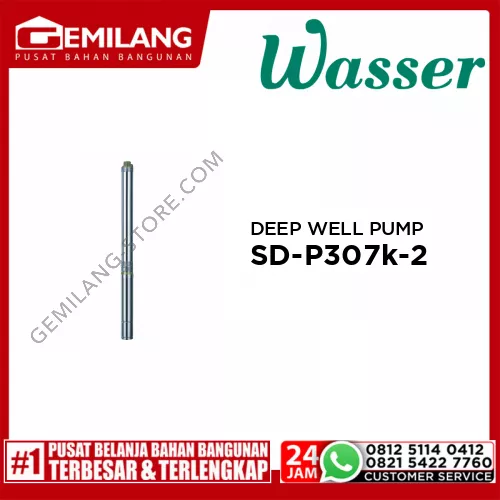 WASSER SUBMERSIBLE DEEP WELL PUMP PPO SINGLE PHASE SD-P307k-2