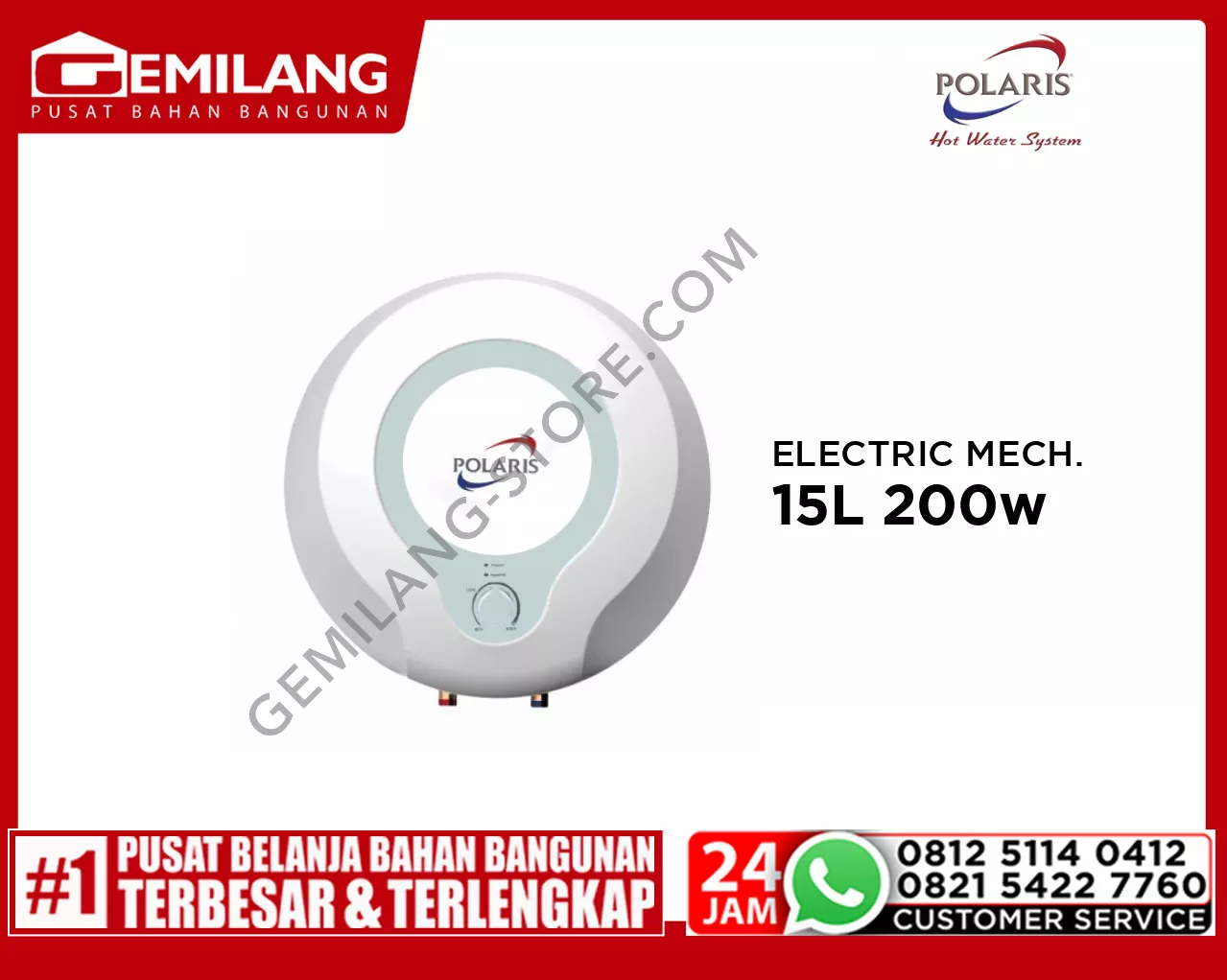 POLARIS ELECTRIC MECHANICAL D15-02YA 200w