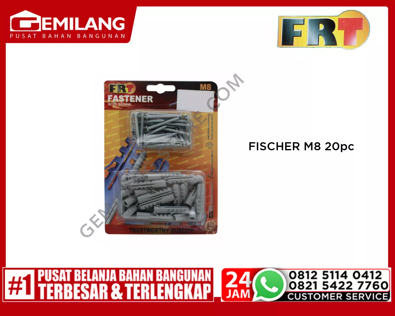 FISCHER M8 20pc