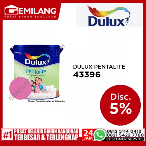 DULUX PENTALITE ROSE CHERY 43396 2.5ltr